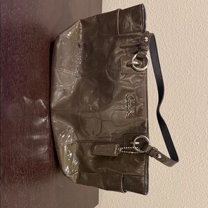 Coach Shiny GRAY Shoulder Bag
